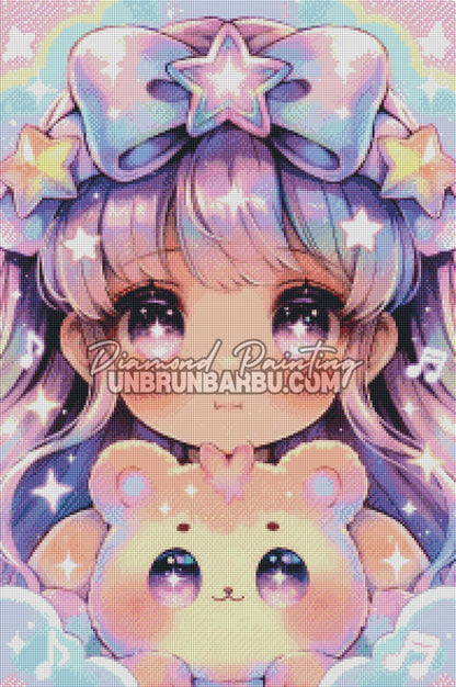 Diamond Painting - Princesse des Nuages Chantants (50cm x 75cm)