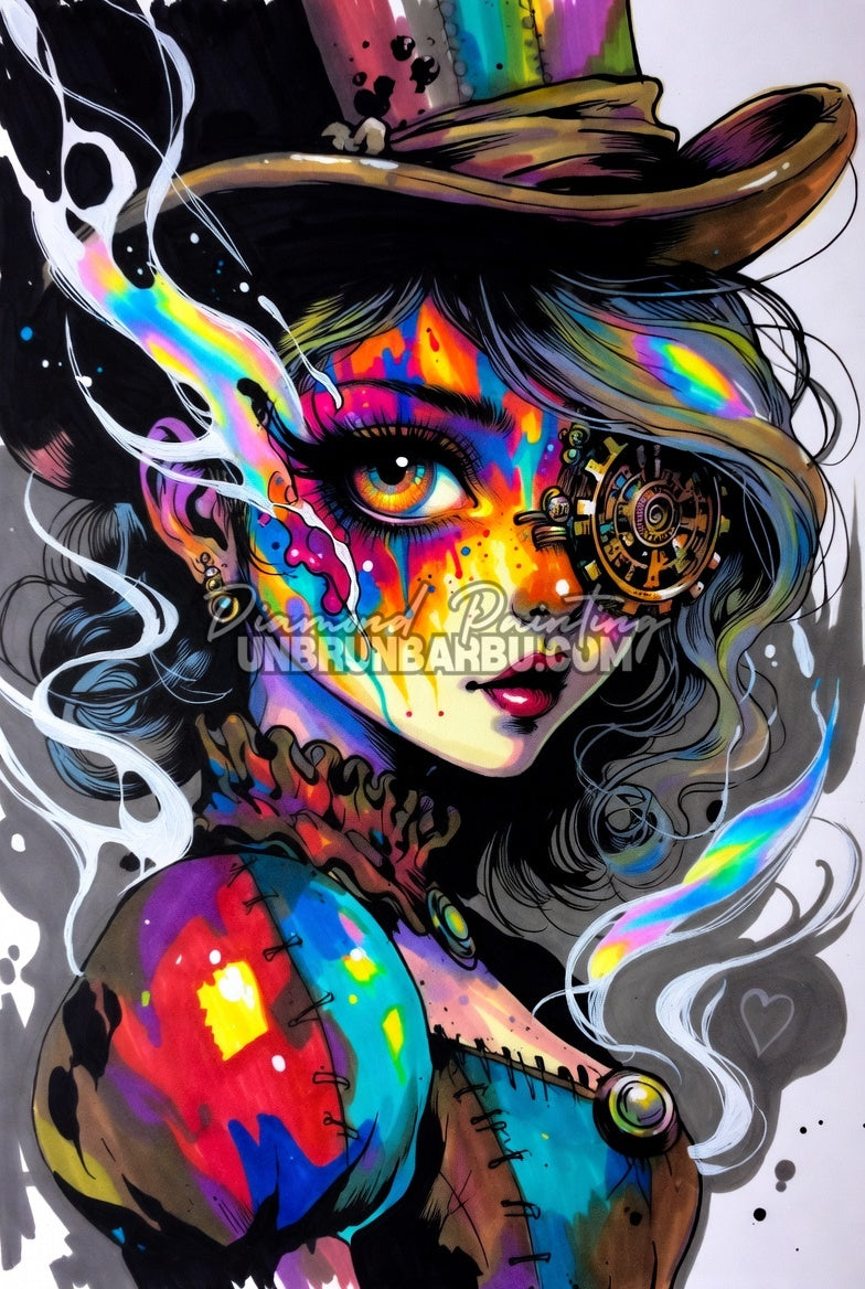 Diamond Painting - Rébellion Chromatique (60cm x 90cm)