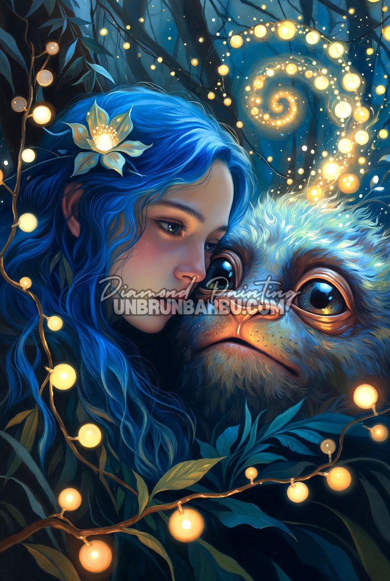 Diamond Painting - Secret de la Forêt des Lucioles (70cm x 105cm)