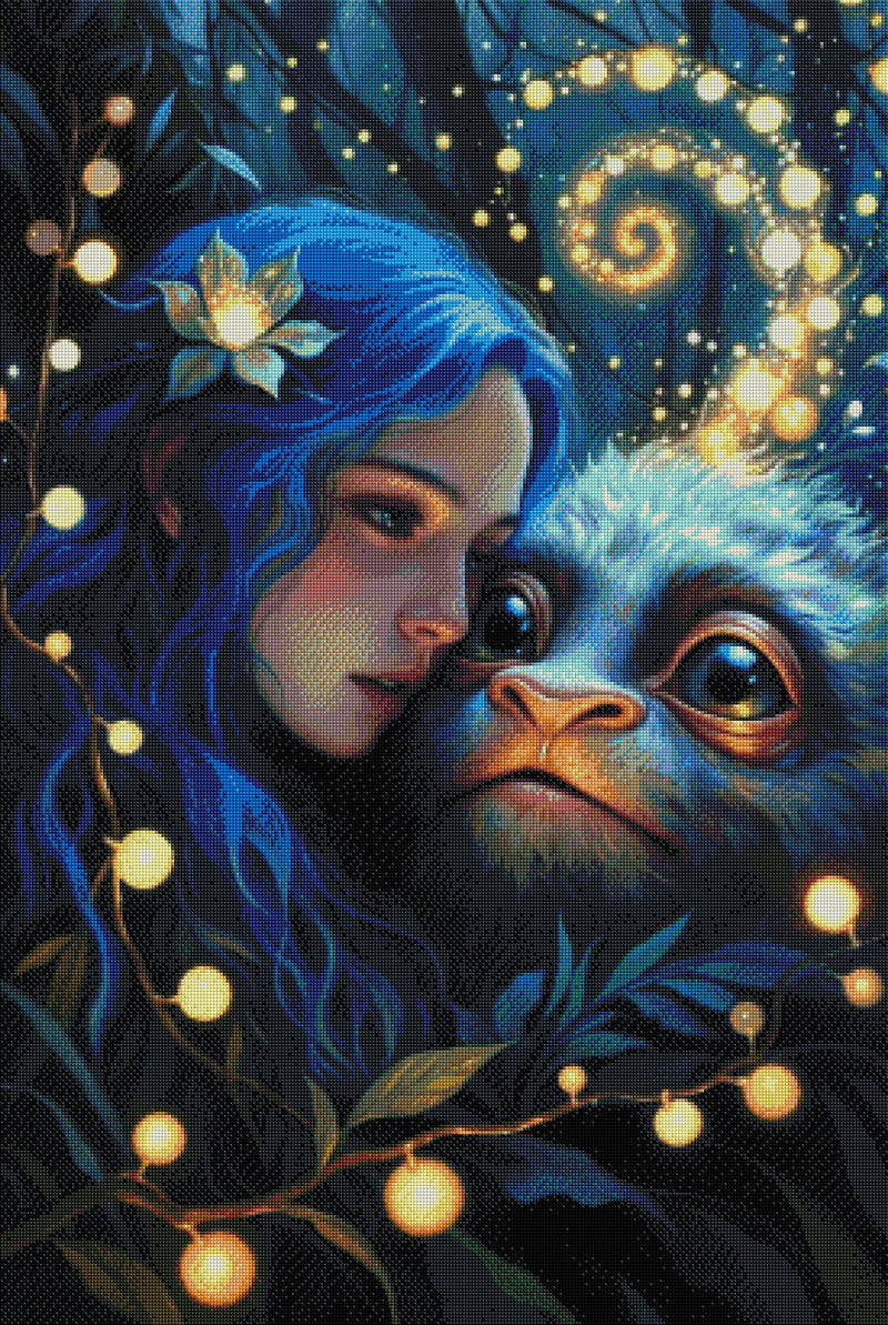 Diamond Painting - Secret de la Forêt des Lucioles (70cm x 105cm)