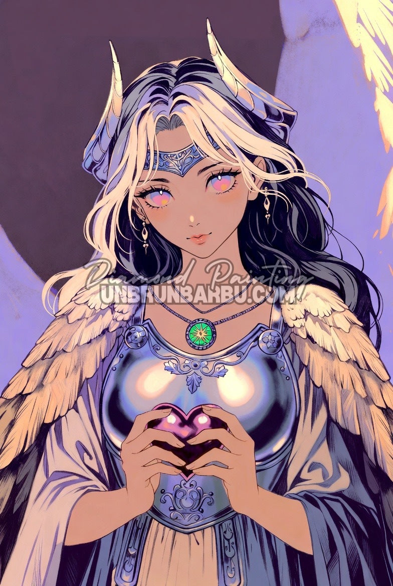 Diamond Painting - Serment du Cœur Violet (70cm x 105cm)