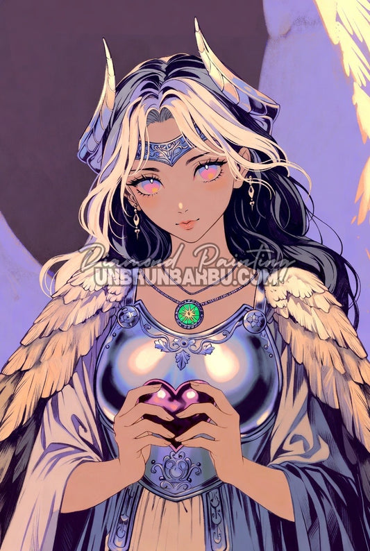 Diamond Painting - Serment du Cœur Violet (70cm x 105cm)