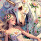 Diamond Painting - Sommeil de la Licorne (70cm x 105cm)