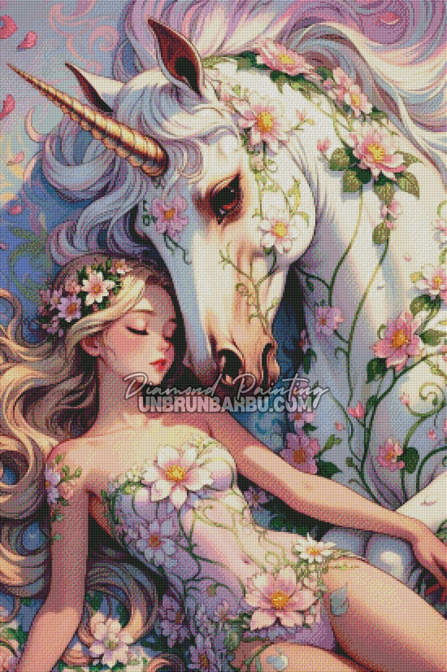 Diamond Painting - Sommeil de la Licorne (70cm x 105cm)