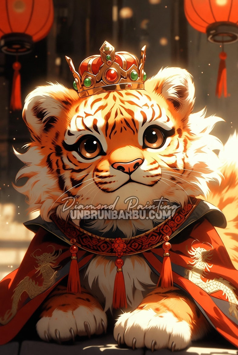 Diamond Painting - Tigre Prince des Lanternes (60cm x 90cm)