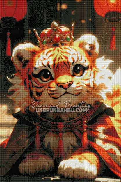 Diamond Painting - Tigre Prince des Lanternes (60cm x 90cm)