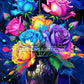 Diamond Painting - Vase d’Encre Roses Arc-en-Ciel (60cm x 90cm)