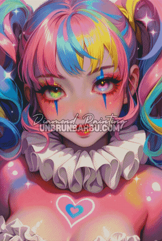 Diamond Painting – Cœur Néon Larmes d’Étoiles (70cm x 105cm)