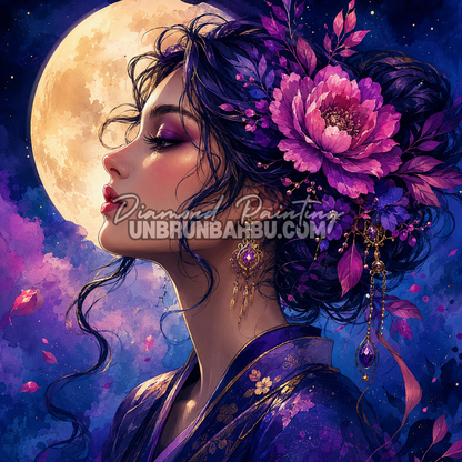 Diamond Painting – La Muse Lunaire - 100x100 cm