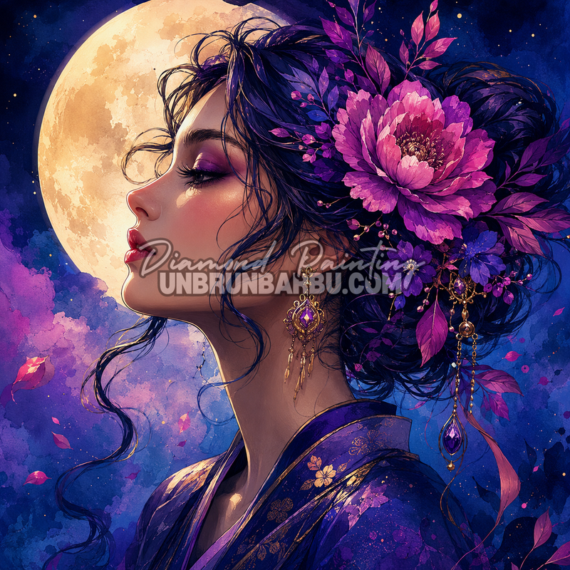 Diamond Painting – La Muse Lunaire - 100x100 cm