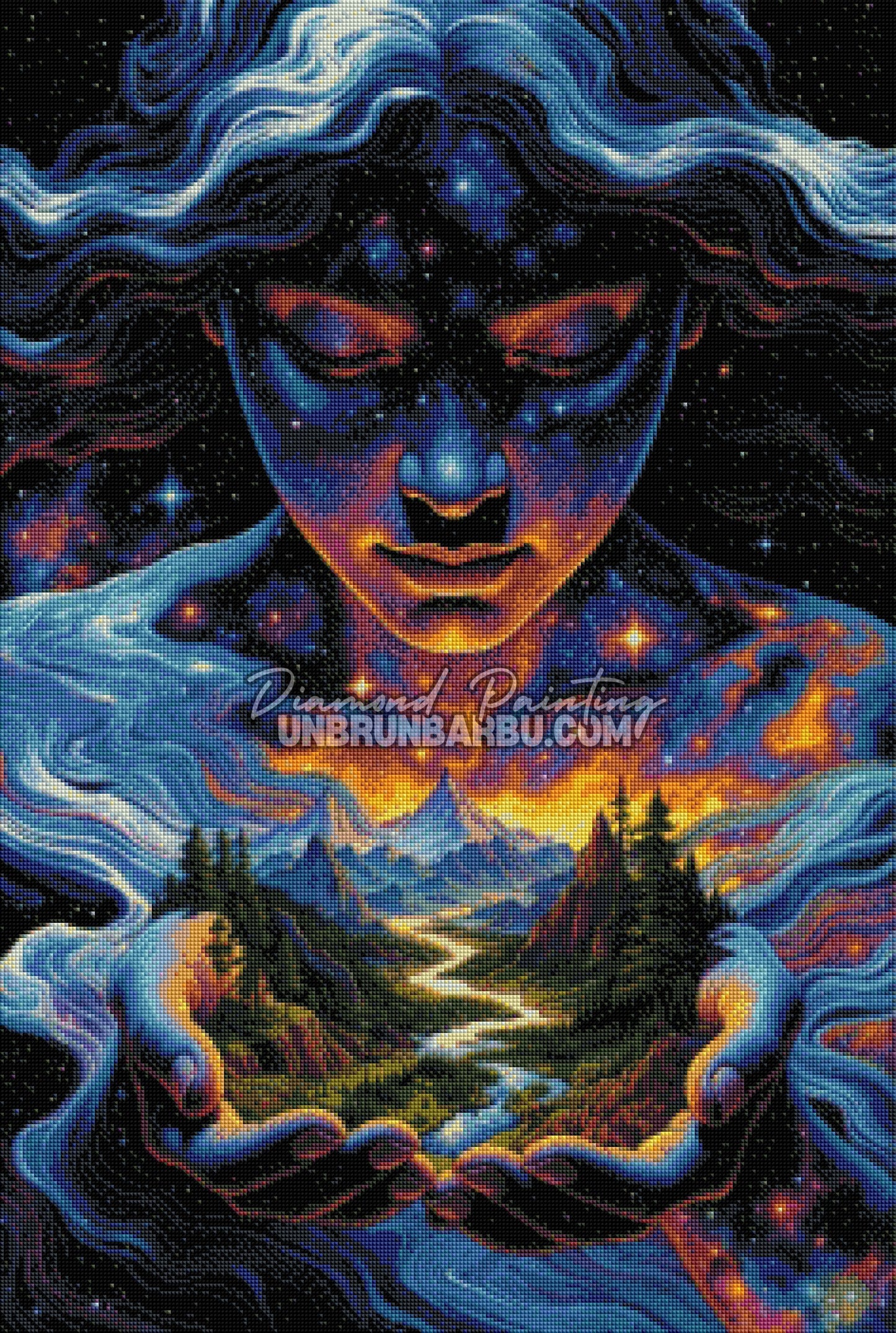 Diamond Painting - Angle Spirituel et Intérieur (60cm x 90cm)