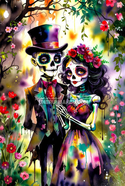 Diamond Painting - Noces de l'Au-Delà (60cm x 90cm)