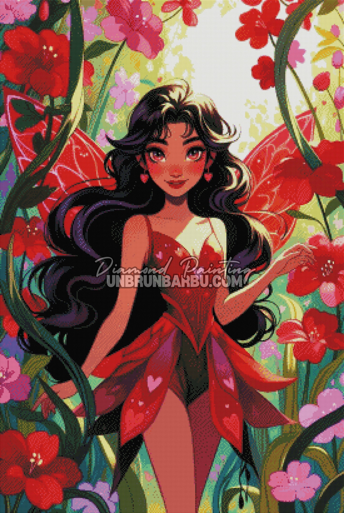 Diamond Painting - Rubis fée des émotions (70cm x 105cm)
