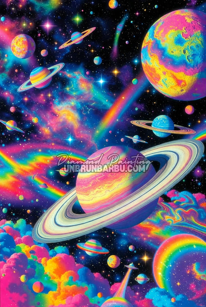 Diamond Painting - Voyage Galaxie Arc-en-ciel (70cm x 105cm)