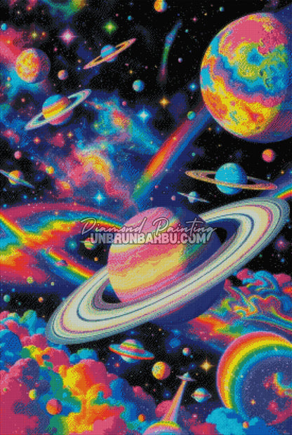 Diamond Painting - Voyage Galaxie Arc-en-ciel (70cm x 105cm)