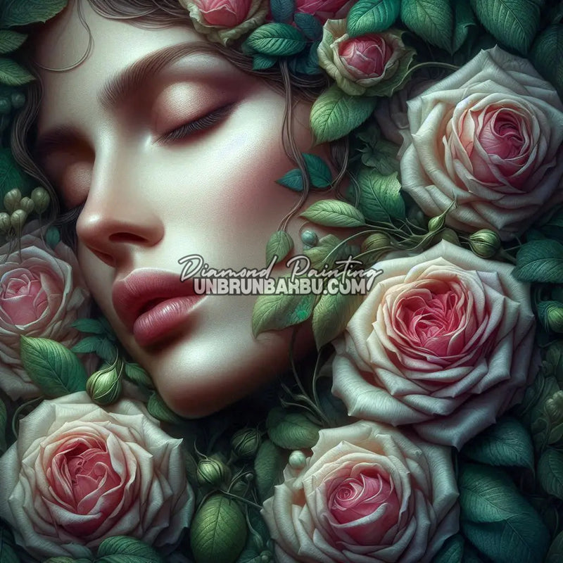 Dormeuse des Roses Éternelles (80cm x 80cm)