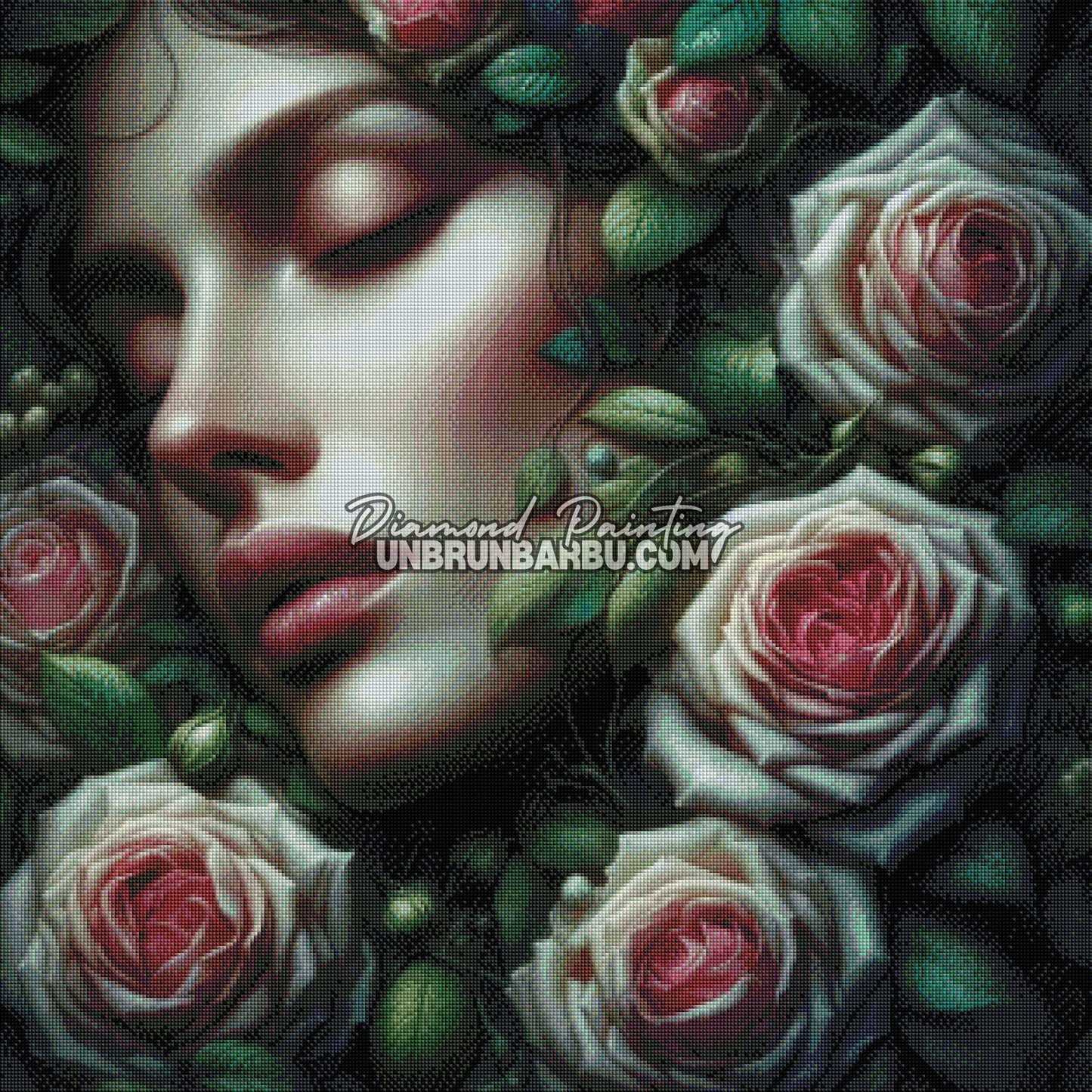 Dormeuse des Roses Éternelles (80cm x 80cm)