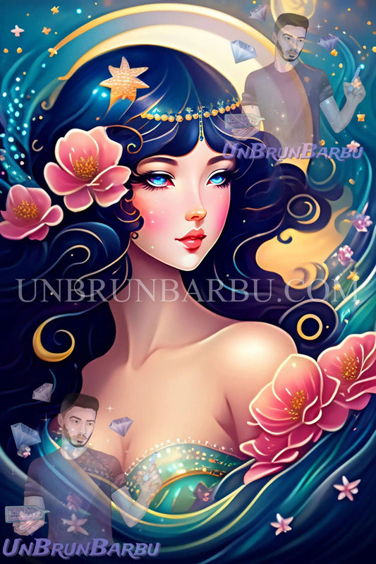 Elegance Divine. (60cm x 90cm) - UnBrunBarbu