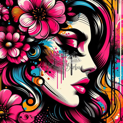 Explosion Pop Florale (60cm x 60cm)