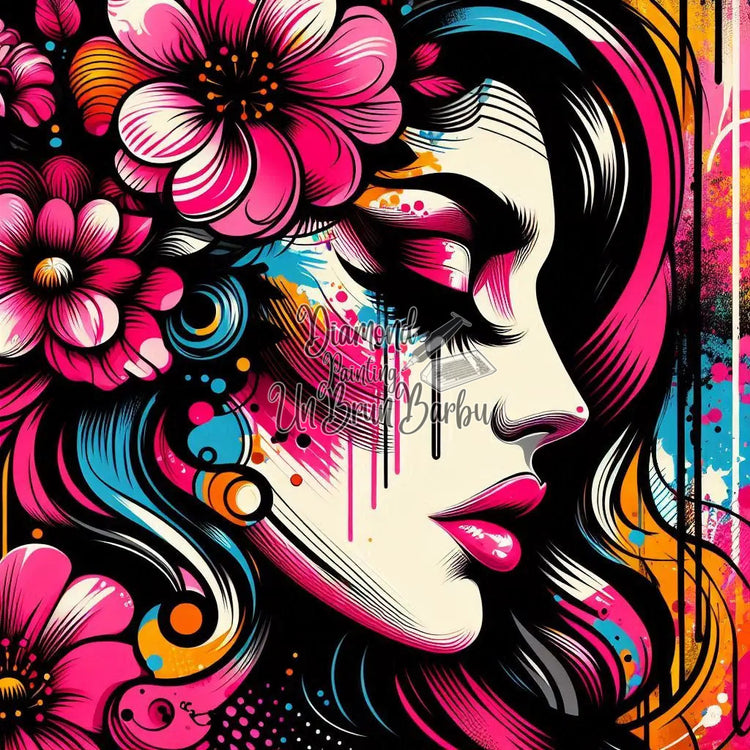 Explosion Pop Florale (60cm x 60cm)