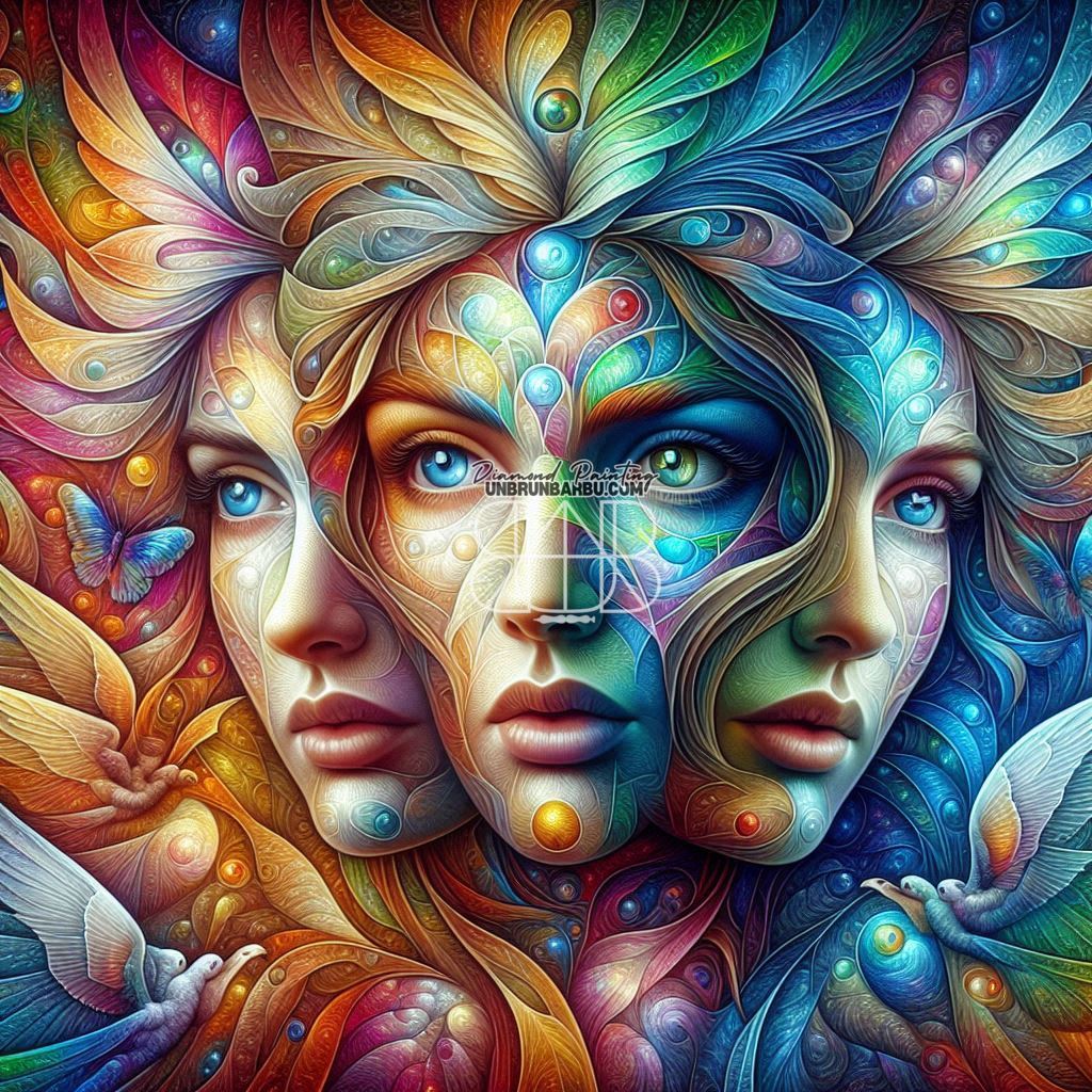 Intrigante et surréaliste. (90cm x 90cm) - UnBrunBarbu