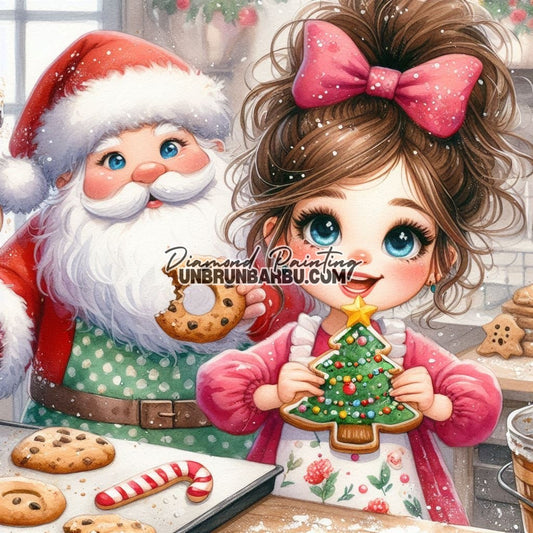 La Magie des Cookies de Noël (100cm x 100cm)