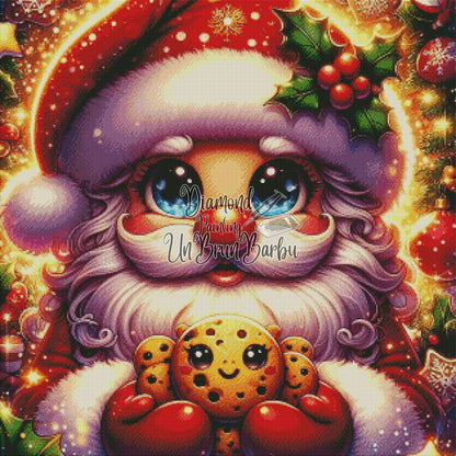 Le Père Noël et le Biscuit Magique (80cm x 80cm)