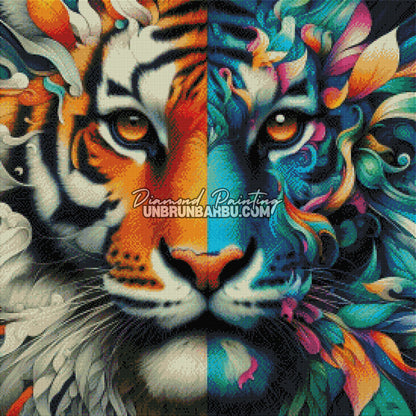 Le Tigre des Deux Mondes (70cm x 70cm)