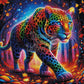 Léopard Arc-en-ciel des Rêves (100cm x 100cm)