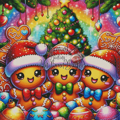 Les Pains d'Épice Fêtent Noël (80cm x 80cm)