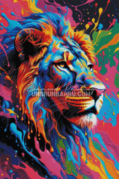 Diamond Painting - Lion Crinière de Peinture (60cm x 90cm)