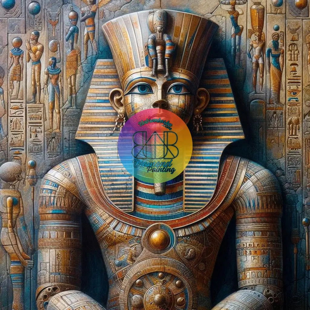 Majesté Pharaonique. (80cm x 80cm). - UnBrunBarbu