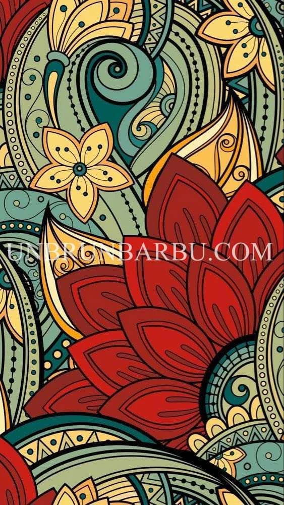 Mandala Vibrant aux Couleurs Pastel (30cm x 55cm). - UnBrunBarbu