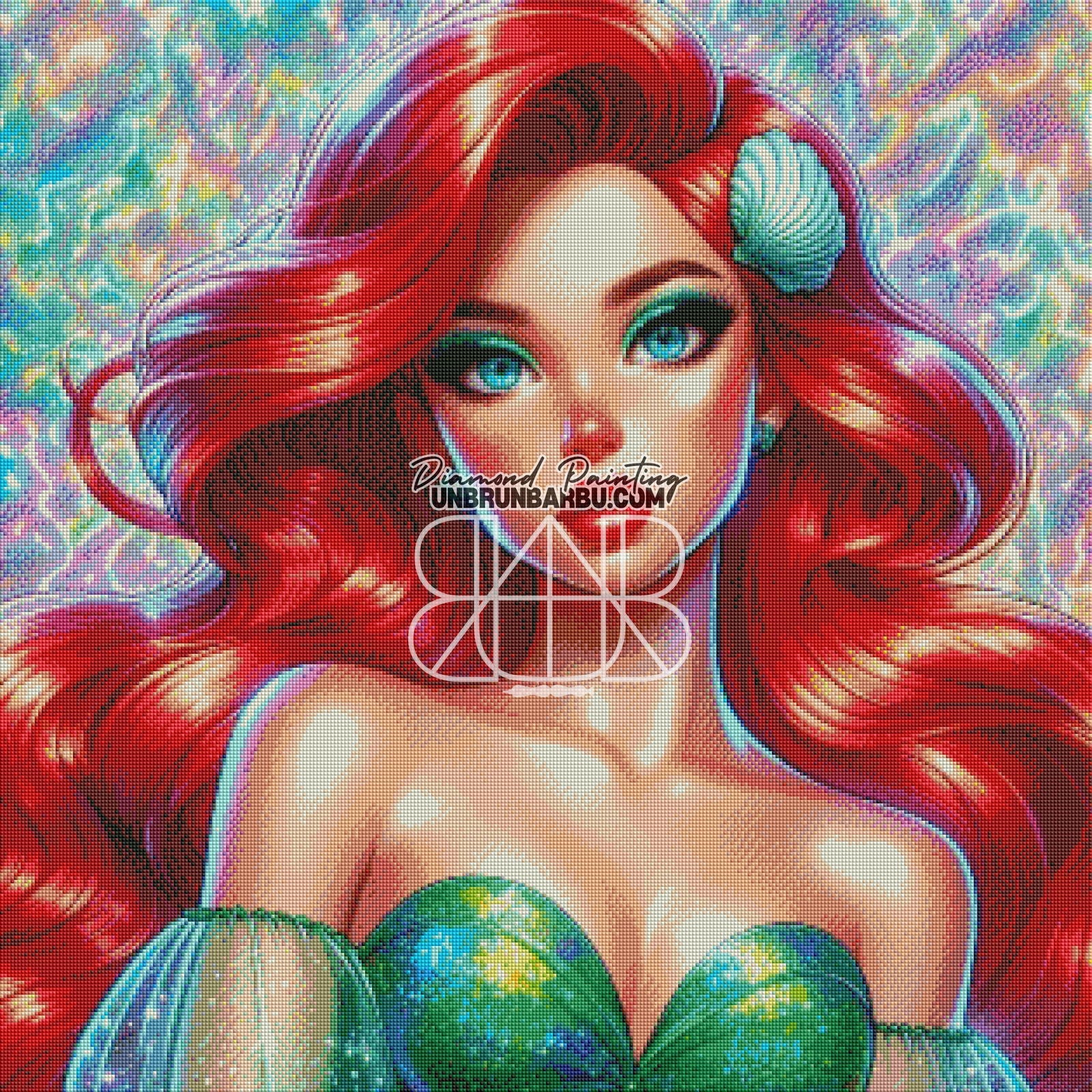 Mélodie des Océans (80cm x 80cm) - UnBrunBarbu