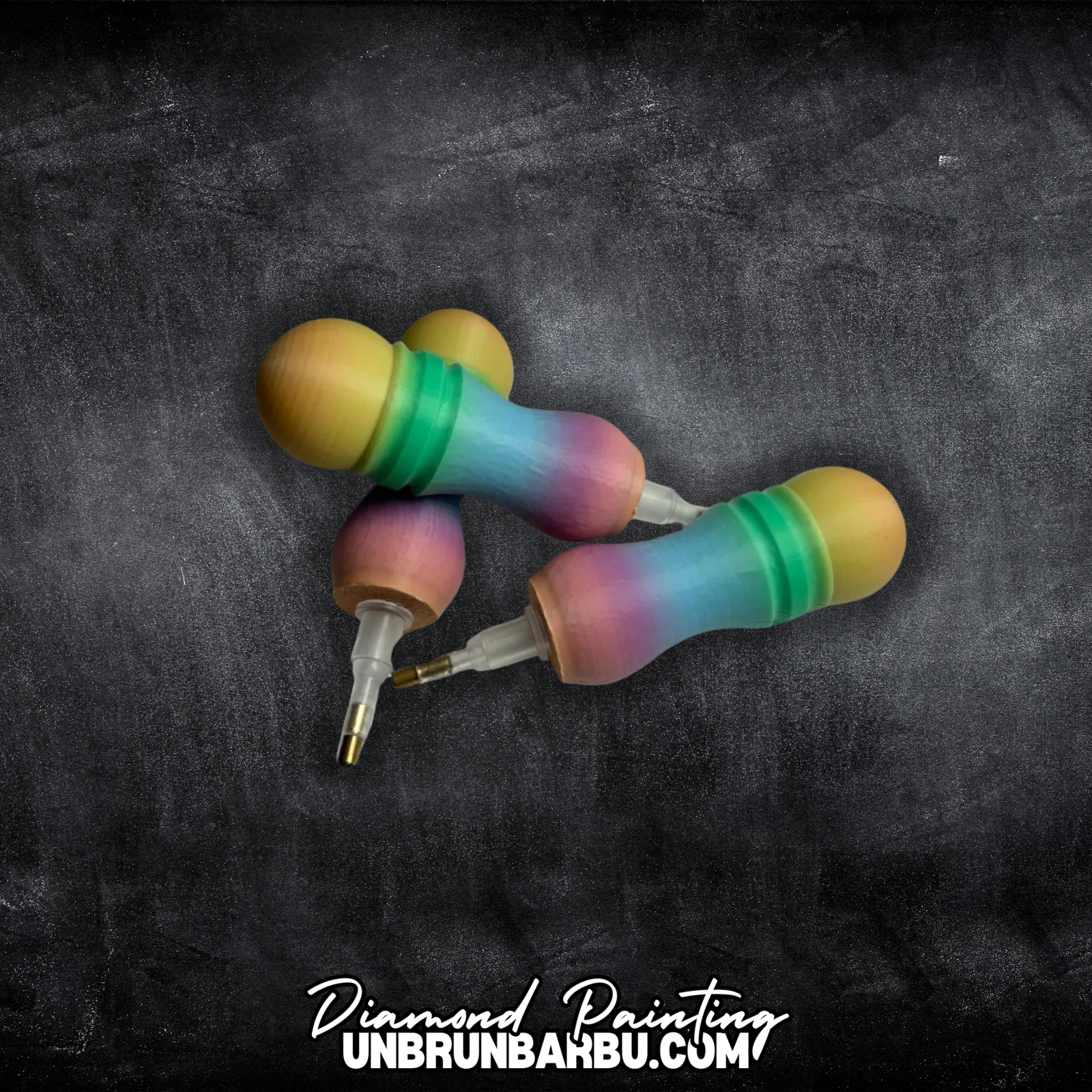 Mini Crayon 3D : Pion Rainbow Pastel. - UnBrunBarbu