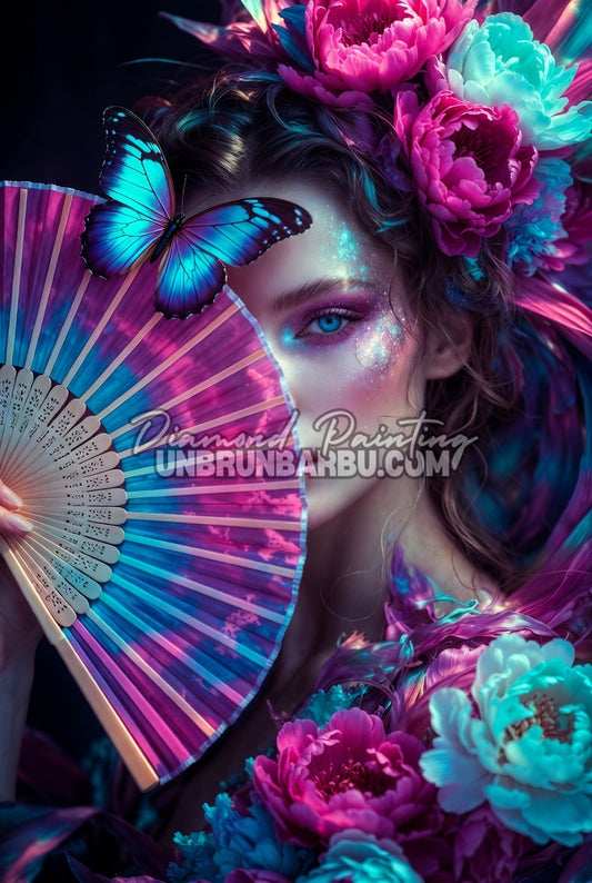 Diamond Painting - Mystère derrière l'Éventail Magique (80cm x 120cm)