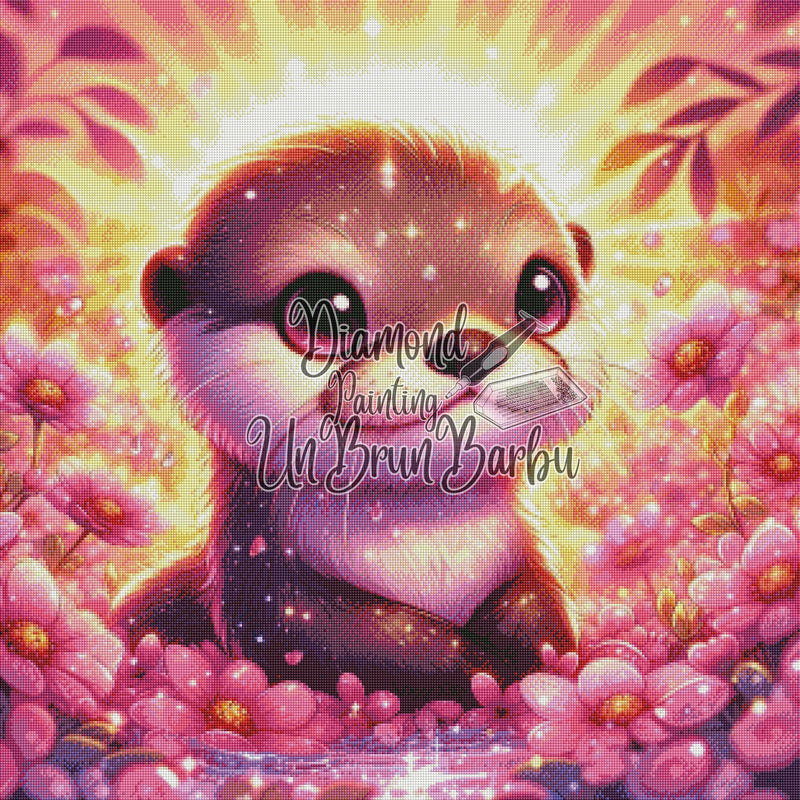 Paradis Floral de la Loutre (80cm x 80cm)