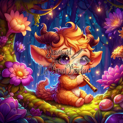 Pip, le Faune aux Fleurs Lumineuses (110cm x 110cm)