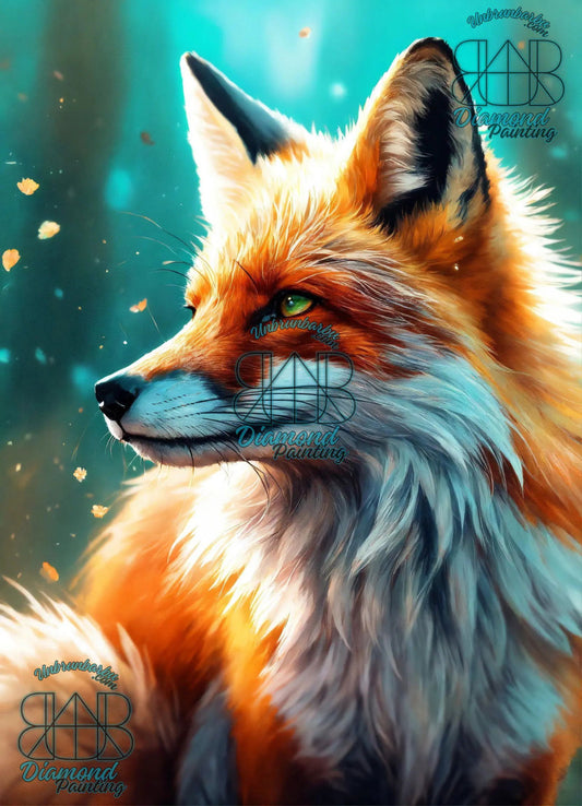 Renard Flamboyant Beauté Sauvage. (60cm x 85cm). - UnBrunBarbu