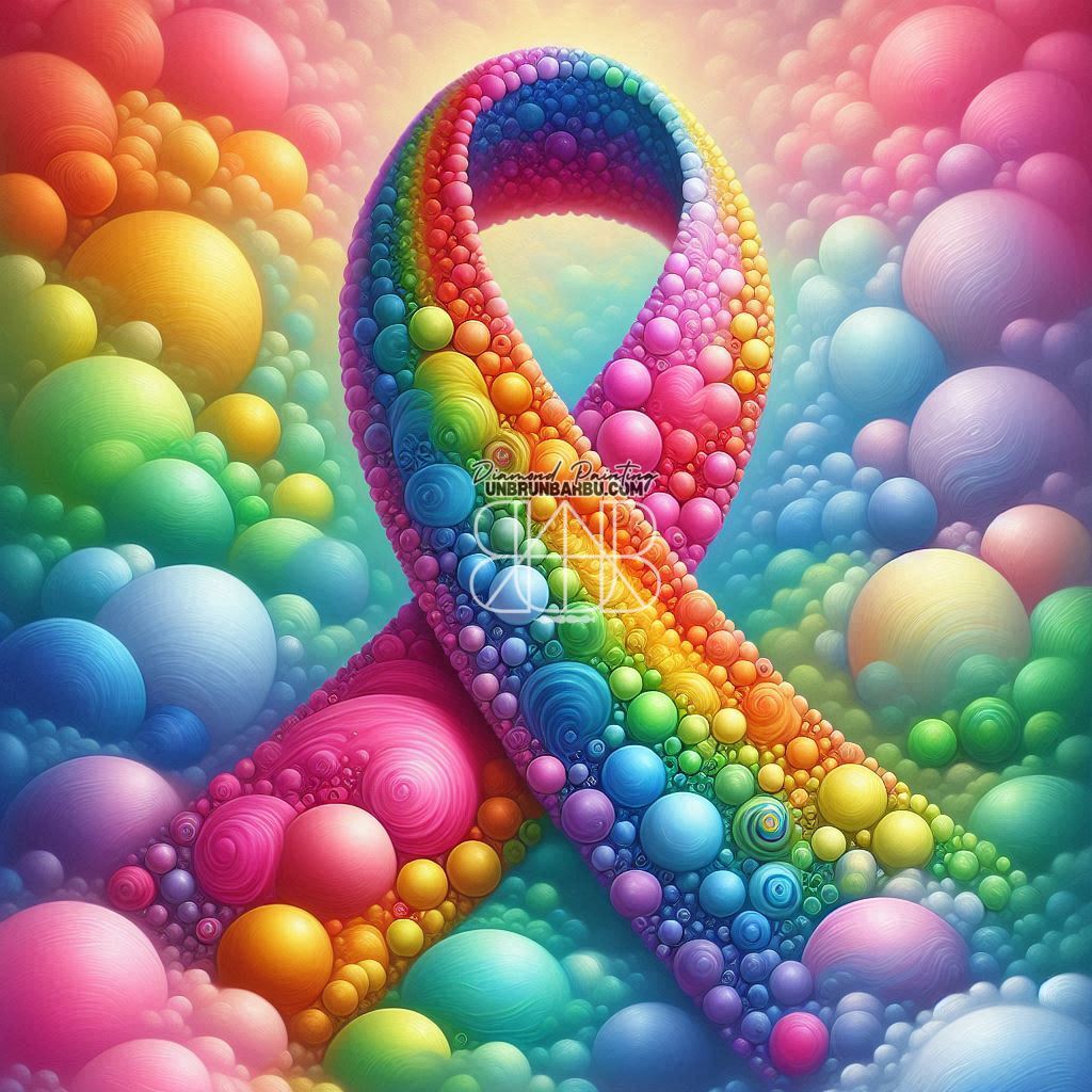 Solidarité contre le Cancer. (90cm x 90cm) - UnBrunBarbu