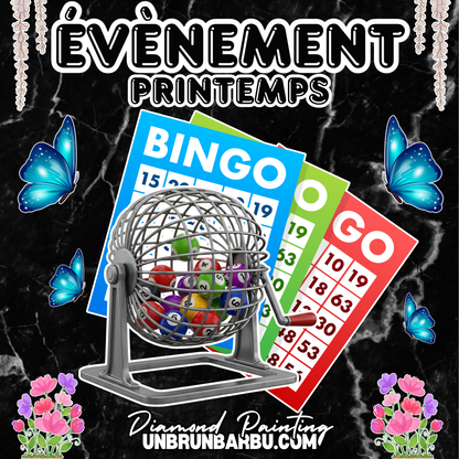 Toile Évènement Bingo - Unbrunbarbu (80cm x 80cm)