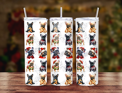 Tumbler Isotherme "Noël des Boubous" - Fait Main (Paille & Goupillon inclus)