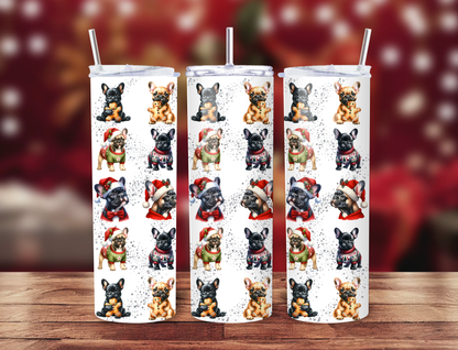 Tumbler Isotherme "Noël des Boubous" - Fait Main (Paille & Goupillon inclus)