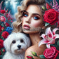 Bal des Fleurs et l'Innocence (100cm x 100cm) - UnBrunBarbu
