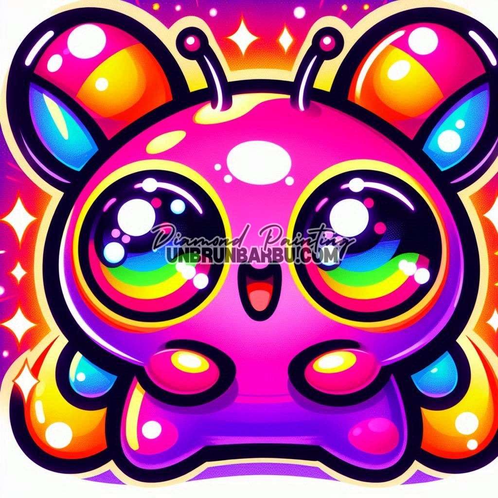Bibi la petite boule de bonheur (60cm x 60cm) - UnBrunBarbu
