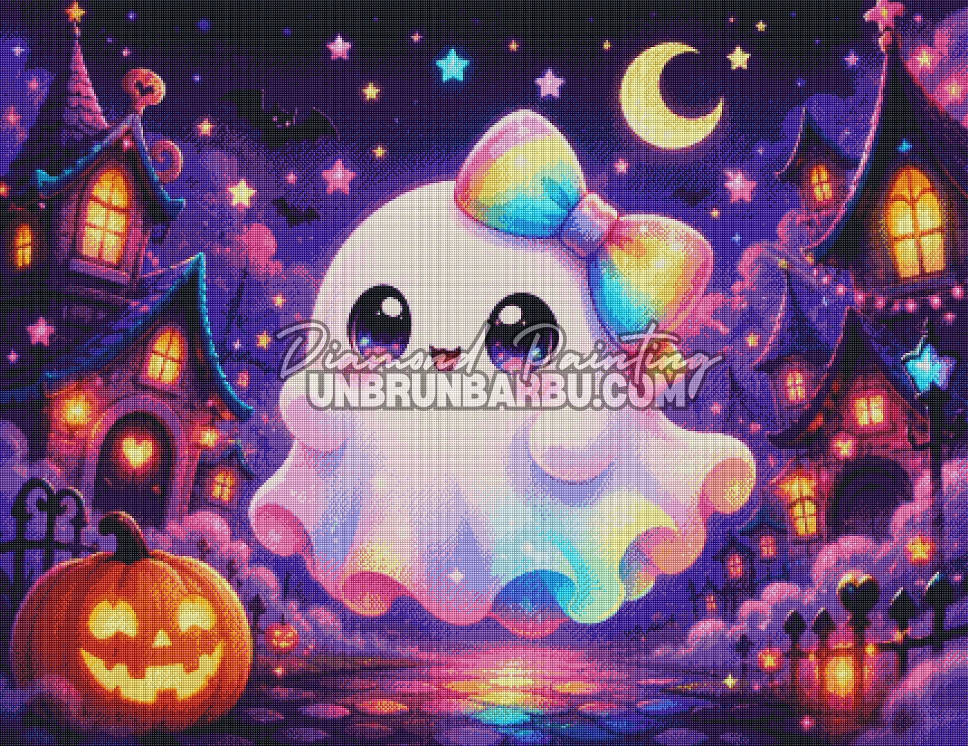 diamond painting boo village magique rendu diamante 110x85