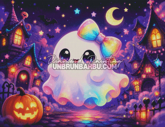 diamond painting boo village magique rendu diamante 110x85