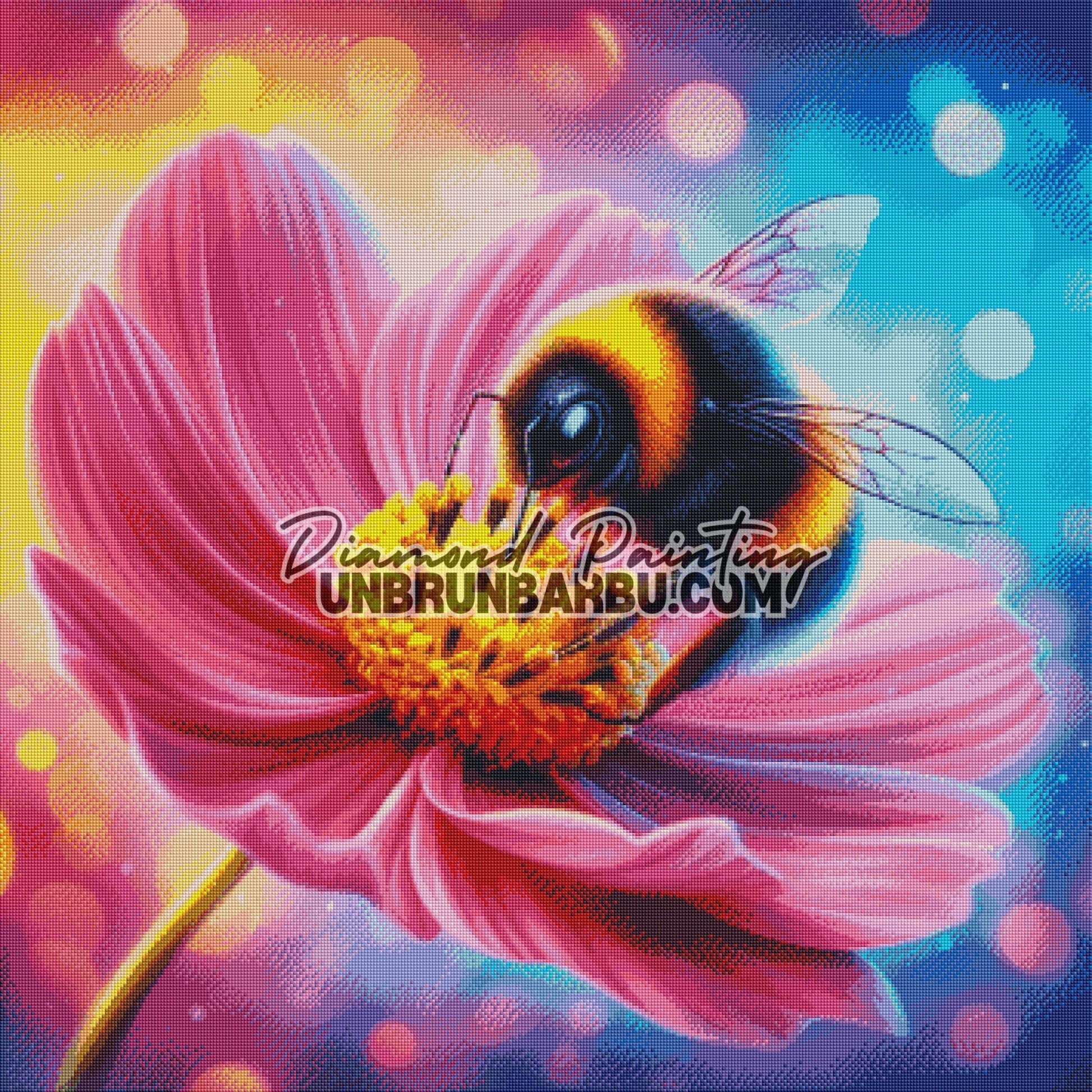 Bourdon des Jardins Enchantés (90cm x 90cm) - UnBrunBarbu