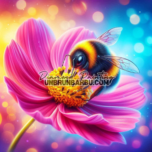 Bourdon des Jardins Enchantés (90cm x 90cm) - UnBrunBarbu