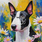Bull Terrier Portrait artistique (90cm x 90cm) - UnBrunBarbu